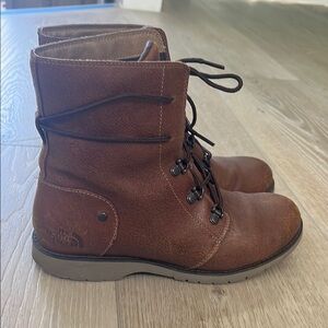 The North Face Ballard Brown Leather Lace-Up Boots